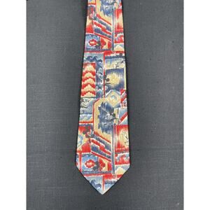 Retired Disney Unlimited necktie hidden Mickey Mouse tie dye